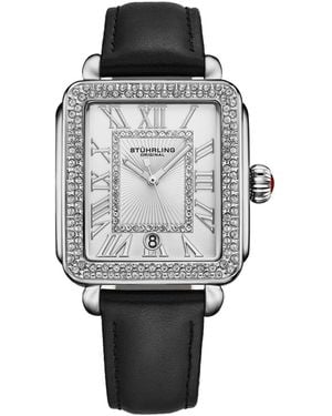 Stuhrling Elegant S Rectangular 35×47mm Dress Watch – Model 4060l.1 - Gray
