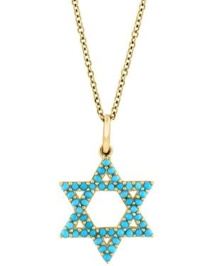Effy Effy Star Of David Pendant Necklace - Blue