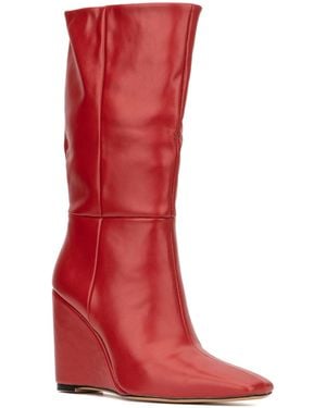 TORGEIS Milan Mid Calf Boots - Red