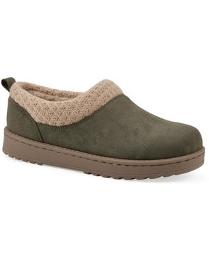 White Mountain Iceboat Slip-on Clog Slippers - Brown