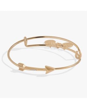 ALEX AND ANI Arrow Inline Bangle Bracelet - White