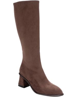 Prologue Shoes Paradis Block Heel Knee High Boot () - Brown