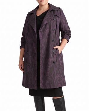 UNIVERSAL STANDARD Derjon Trench Coat - Purple