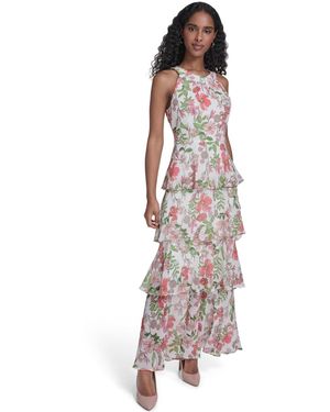 chinese dress ladies Tommy Hilfiger Women's Dresses Maxi,Black/Sand,2 at Amazon Women's Clothing  store
