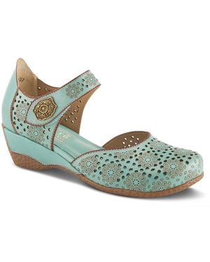 L'ARTISTE Americana Wedge Mary Jane - Green