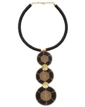 Kendi Amani Mukiri Handcrafted African Beaded Necklace - Black