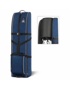FURLING Heavy Duty Oxford Golf Travel Bag With Wheels Club Protector Liner - Blue