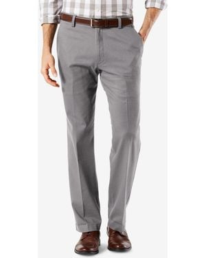 Dockers Easy Straight Fit Khaki Stretch Pants - Gray