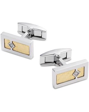Macy's Diamond Accent Cufflinks - Metallic
