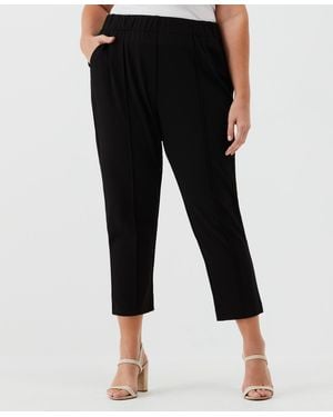 Rafaella Plus Size Easy Pull On Pants - Black