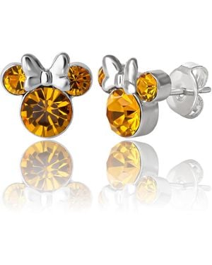 Disney Minnie Mouse Birthstone Stud Earrings - Multicolor
