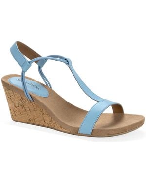Style & Co. Mulan Wedge Sandals - Blue