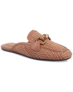 Giani Bernini Kayda Raffia Woven Slip On Mules - Brown