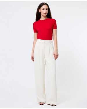 French Connection Harrie Wide Leg Suiting Pants - Red