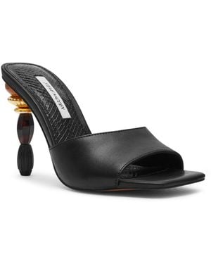 Steve Madden Sia Novelty Square-toe High-heel Dress Sandals - Black
