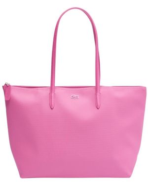 Lacoste Medium Shoulder Tote Bag - Gray