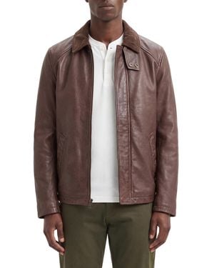 Bagatelle Leather Stable Regular-fit Jacket - Brown