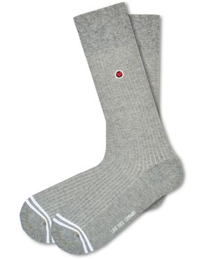Love Sock Company Ribbed Solid Socks - Gray
