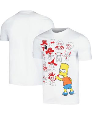 FREEZE MAX And Bart Simpson The Simpsons School Doodles T-shirt - White