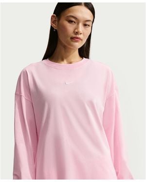 Nike Sportswear Oversized Long-sleeve T-shirt - Pink