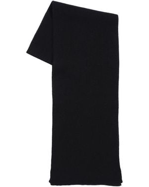 Alfani Fine-ribbed Merino Wool Scarf - Black