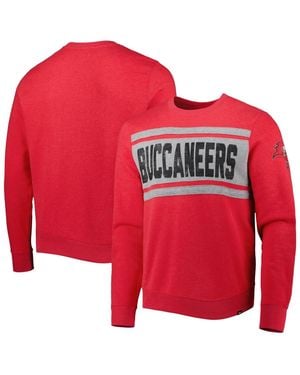 '47 47 Brand Heathe Tampa Bay Buccaneers Bypass Tribeca Pullover Sweatshirt - Red