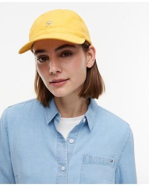 Tommy Hilfiger Cotton Embroidered Script Logo Adjustable Baseball Cap - Blue