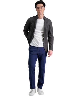 Kenneth Cole Slim-fit Stretch Dress Pants - Blue
