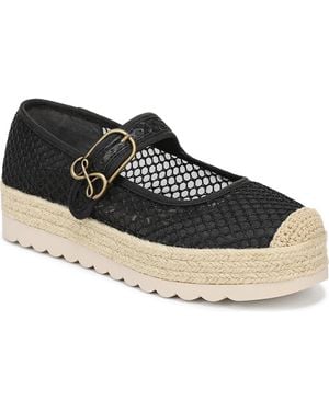 Sam & Libby Isla Mary Jane Espadrille Flats - Black