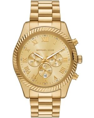 Michael Kors Michael Lexington Chronograph -tone Stainless Steel Watch 44mm - Metallic
