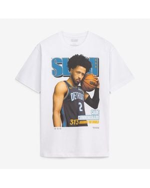 Slam And Cade Cunningham Detroit Pistons Cover T-shirt - White