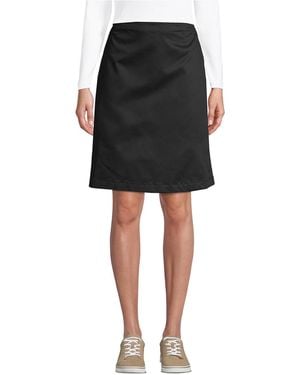 Lands' End Blend Chino Skort Above Knee - Black