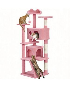 Aronkl Multi-level Cat Tree Tower - Pink