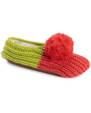 Muk Luks Ballerina Slippers - Red