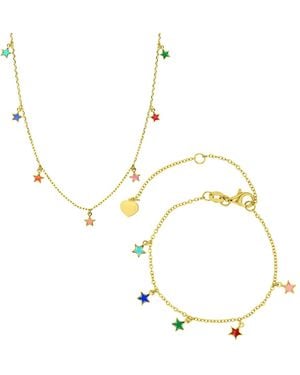 Macy's 2-pc. Necklace And Bracelet Set - Metallic