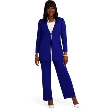 Kasper Collarless Topper - Blue