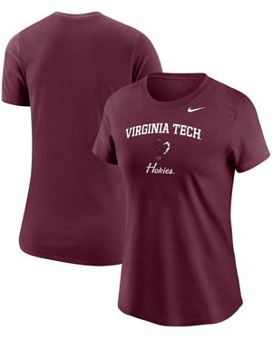 Nike Virginia Tech Hokies Relaxed-fit Combed Cotton T-shirt - Purple