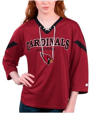 Starter Arizona S Rally Lace-up 3/4 Sleeve T-shirt - Red