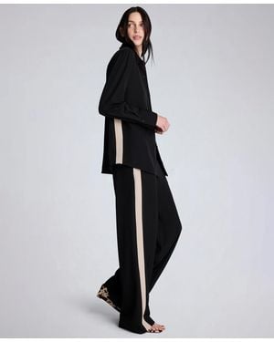 Kenneth Cole Oversized Button-front Collared Shirt - Black