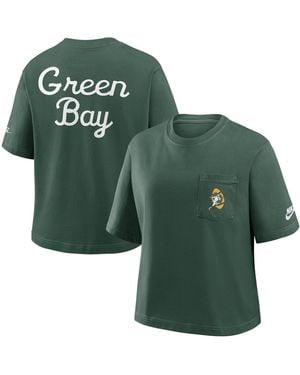 Nike Bay Packers Rewind Pocket Boxy T-shirt - Green