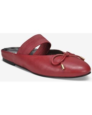 SMASH Shoes Addison Mary Jane Mule Flats - Red