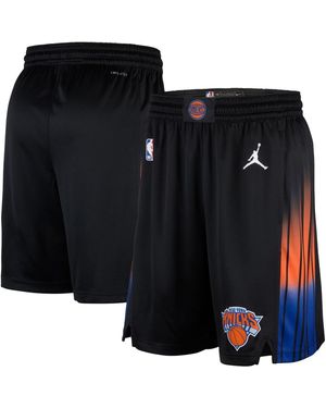 Nike Black New York Knicks Swingman Statement Edition Shorts