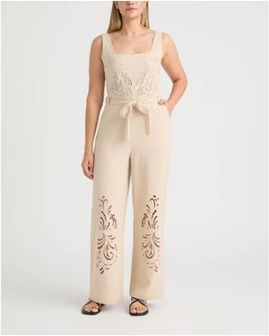 Ellen Tracy Jumpsuit - Natural
