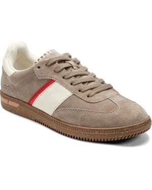 Earth Penny Stripe Lace-up Sneakers - Brown