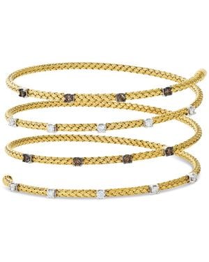 Le Vian Chocolatier Chocolate Diamond & Vanilla Diamond Wrap Bracelet (3/4 Ct. T.w. - Metallic