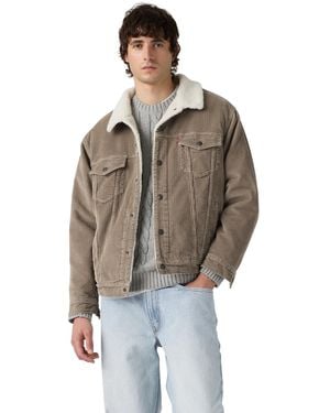Levi's Sherpa-lined Regular-fit Trucker Jacket - Brown