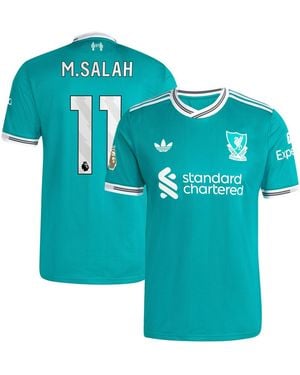 adidas Mohamed Salah Liverpool 2025/26 Third Authentic Player Jersey - Blue