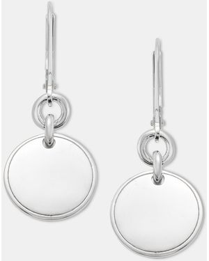 Ralph Lauren Coin Drop Earrings - White