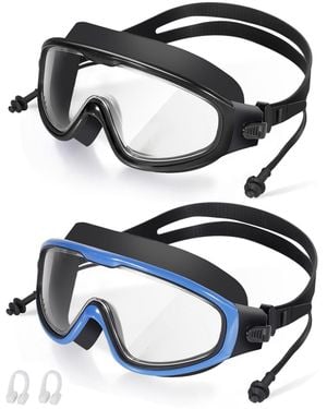 Gnuadz Swimming goggles Anti-fog Ear Plugs Nose Clip - Black