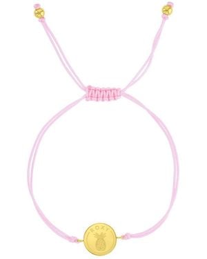 Roxy Waterproof Pineapple Rd Charm Adjustable Bracelet - Yellow